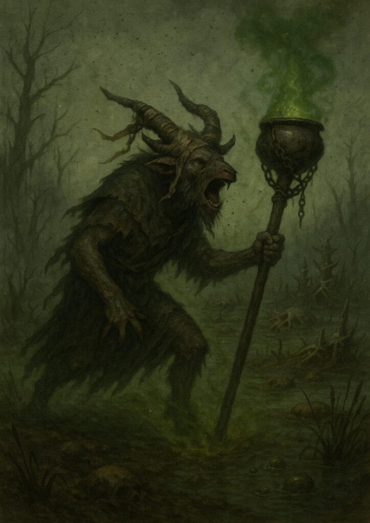 Warhammer inspired beastmen digital fantasy art