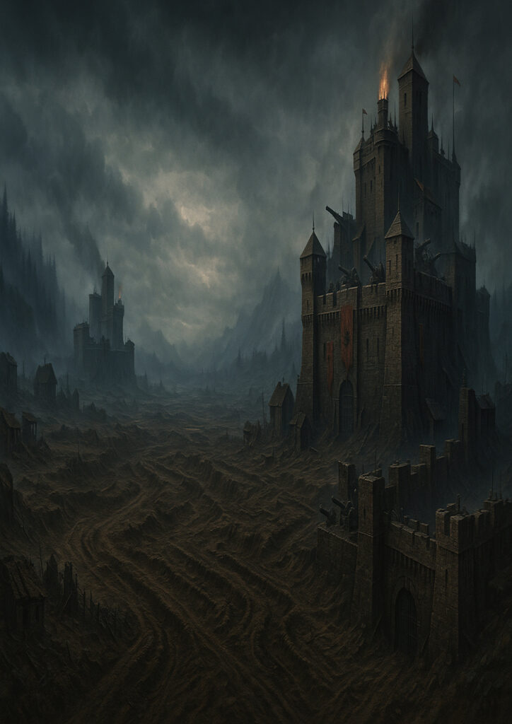 fantasy landscape image inspired by mythical realms