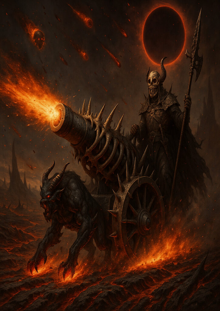 High detail warhammer inspired daemons of chaos characters