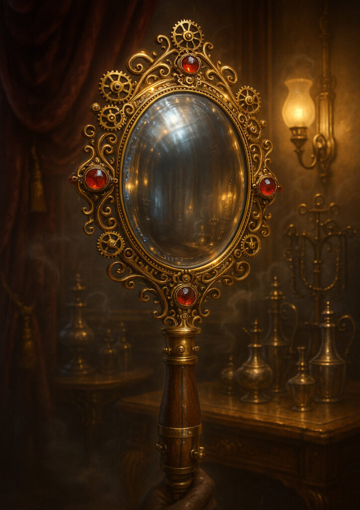 Steampunk everyday object artwork showcasing mechanical craftsmanship and retro-industrial design.