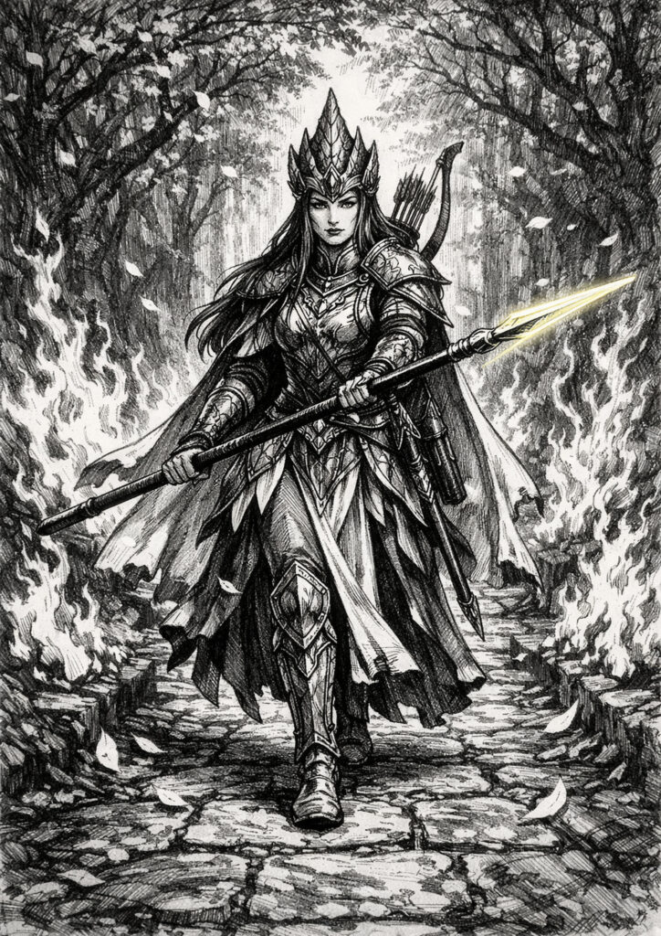 High elves army warhammer inspired fantasy art