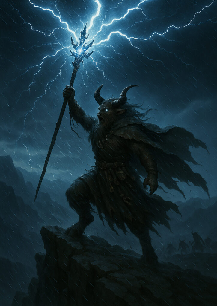 Warhammer inspired beastmen digital fantasy art