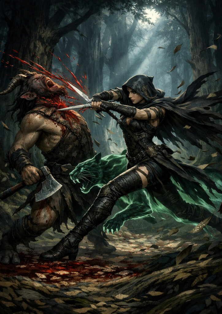 Wood elves faction inspired by warhammer aesthetic