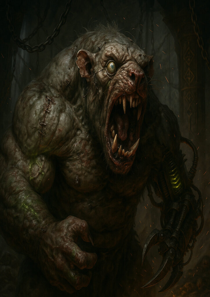 Warhammer inspired skaven warriors dark fantasy artwork