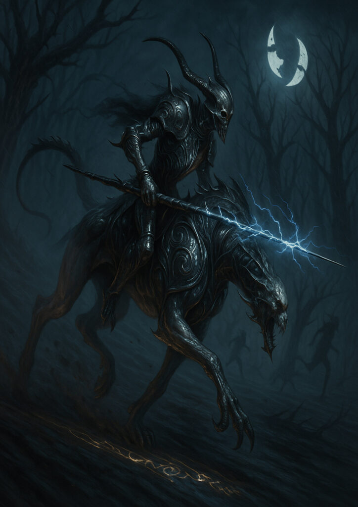 Chaos daemons emerging from the void warhammer inspired