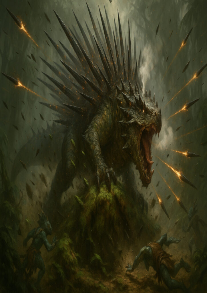 Savage lizardmen warriors warhammer inspired artwork