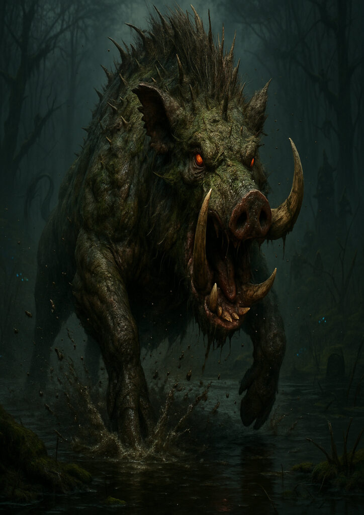 Warhammer inspired beastmen digital fantasy art