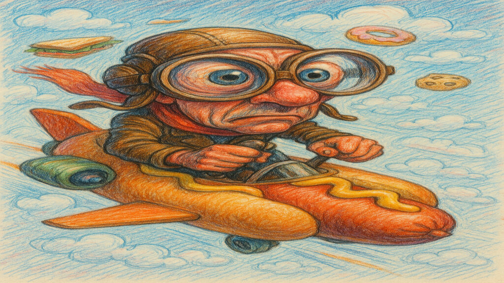 Humorous caricature artwork inspired by everyday observations and human character