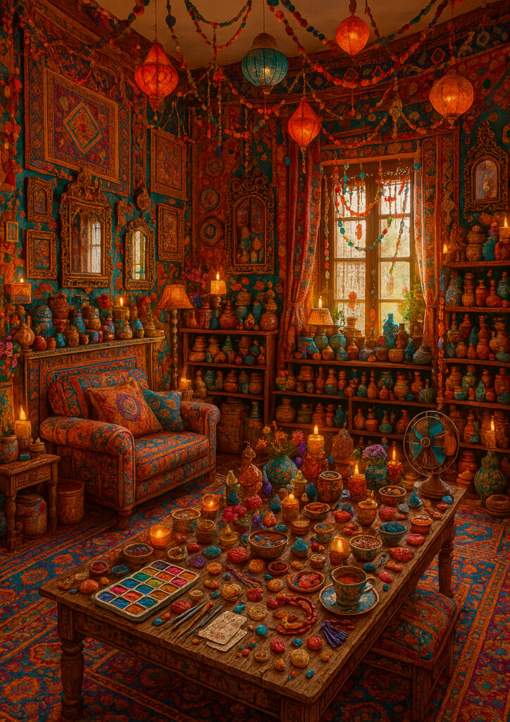 interior artwork showing warm and inviting space