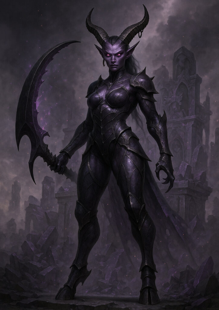 Chaos daemons emerging from the void warhammer inspired