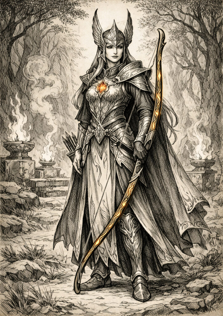 High elves army warhammer inspired fantasy art