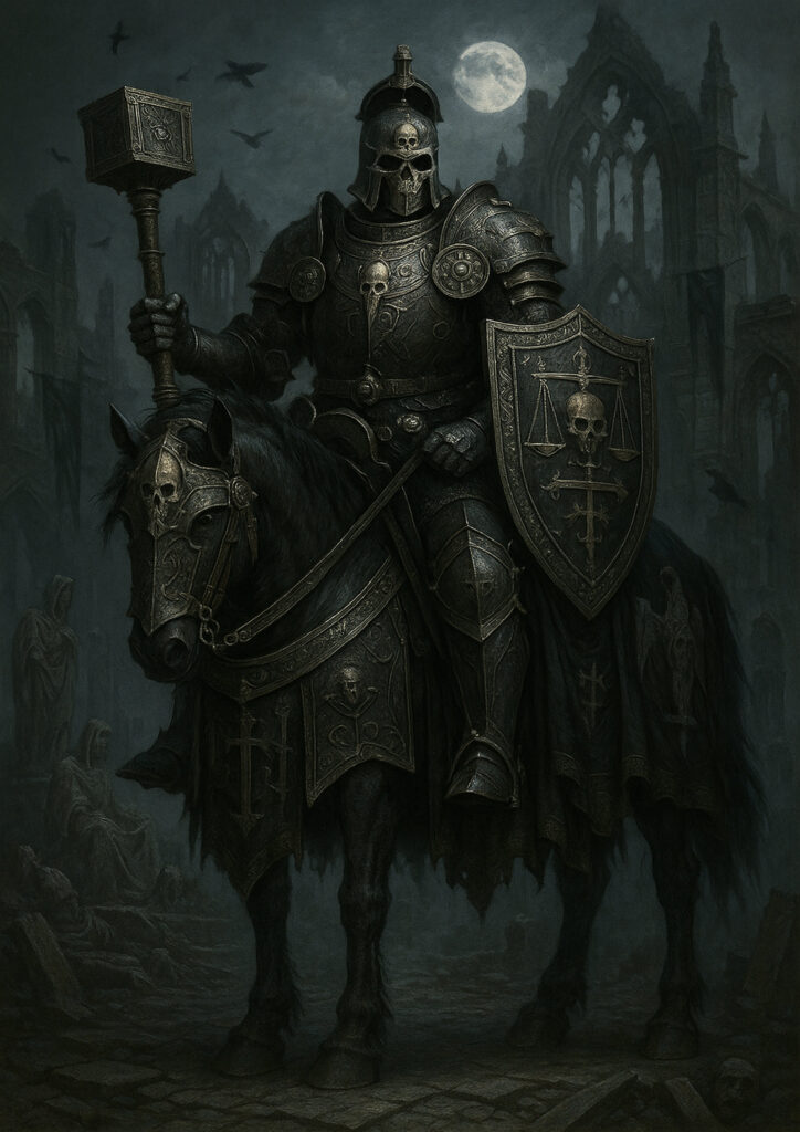 Heavily armored empire soldiers warhammer inspired art
