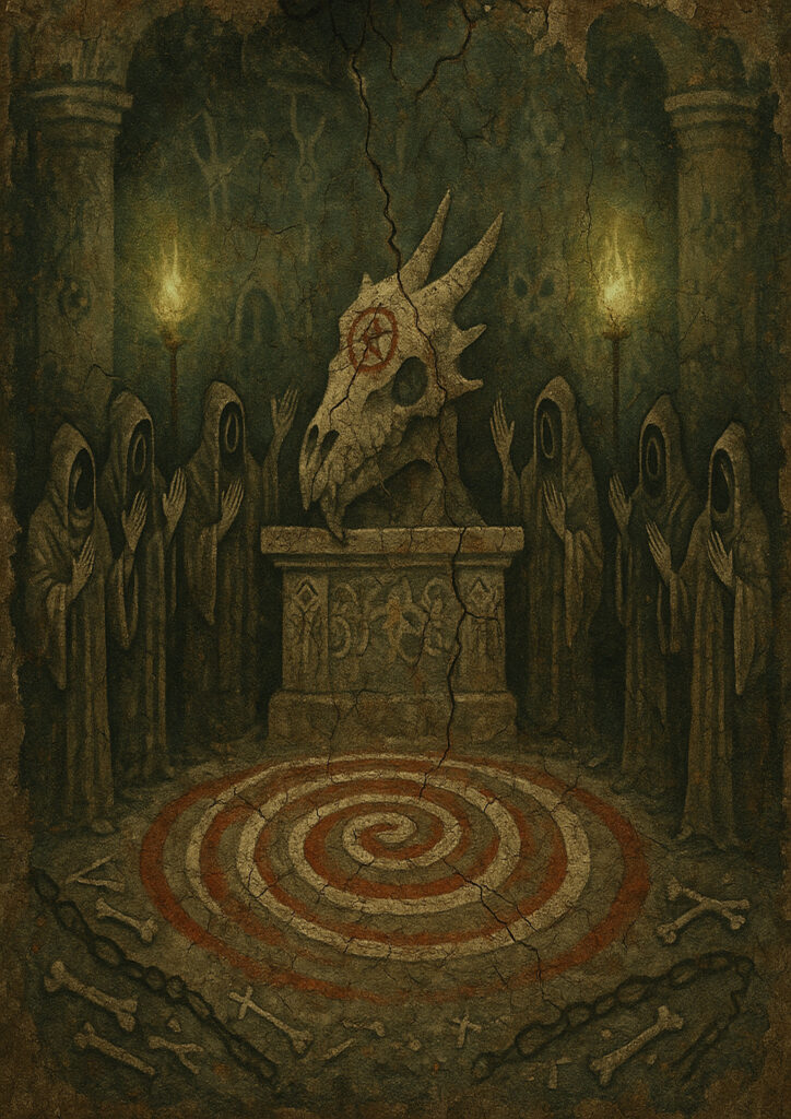 Medieval fresco inspired artwork, aged wall painting look, classic historical art style illustration