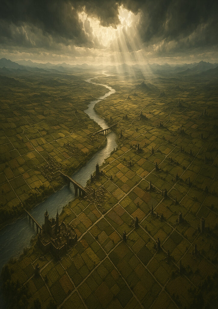 fantasy landscape image showing fantasy environment