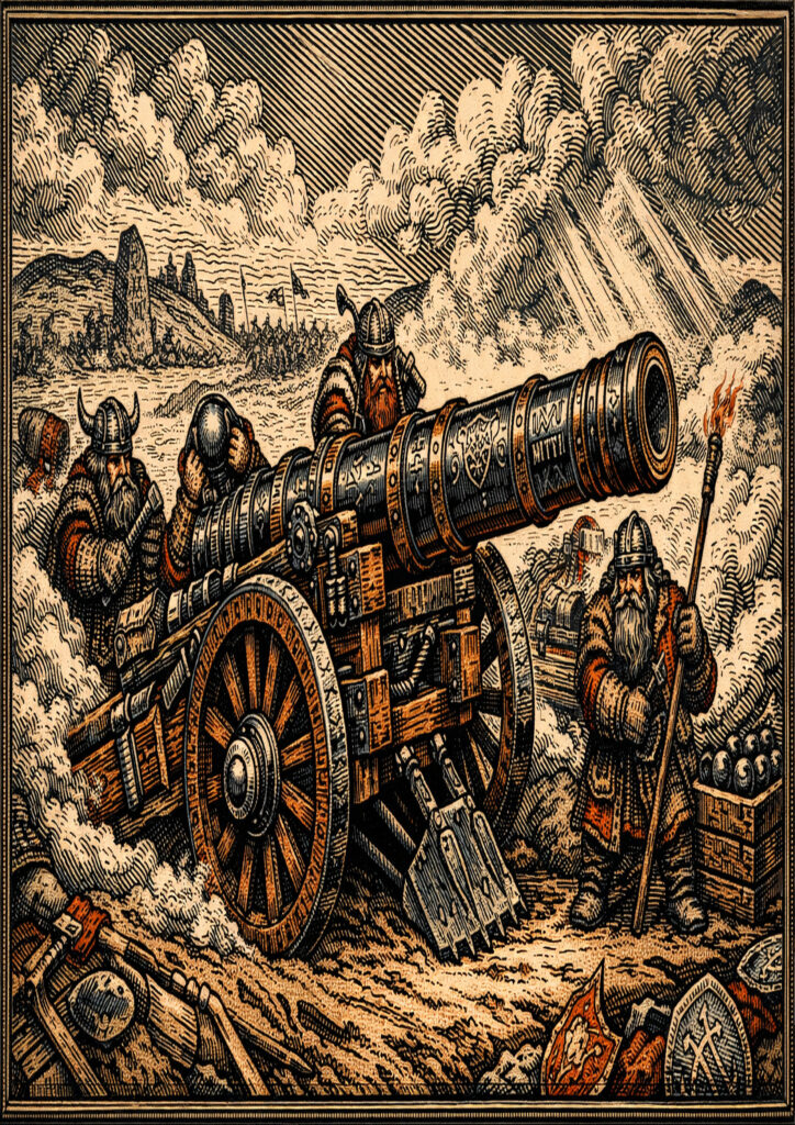 Warhammer inspired dwarfs digital fantasy art