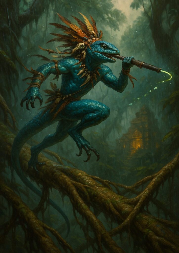 Ancient lizardmen warriors warhammer inspired art