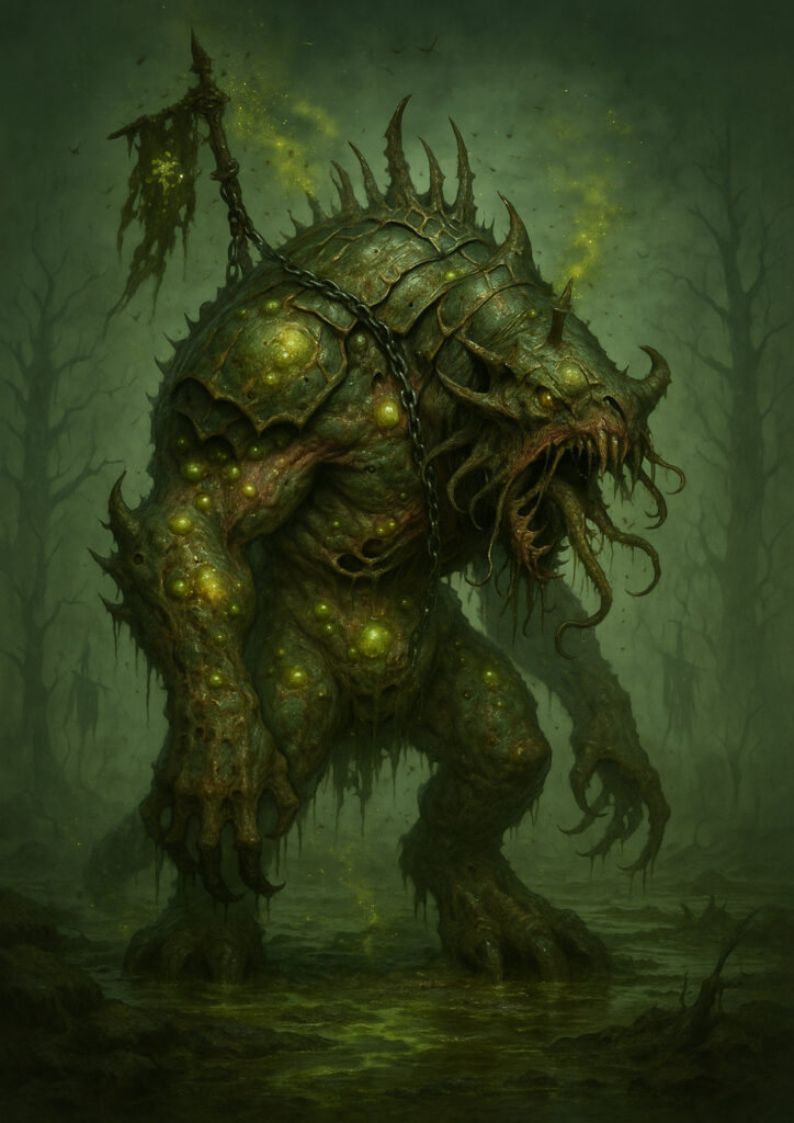 Chaos daemons emerging from the void warhammer inspired