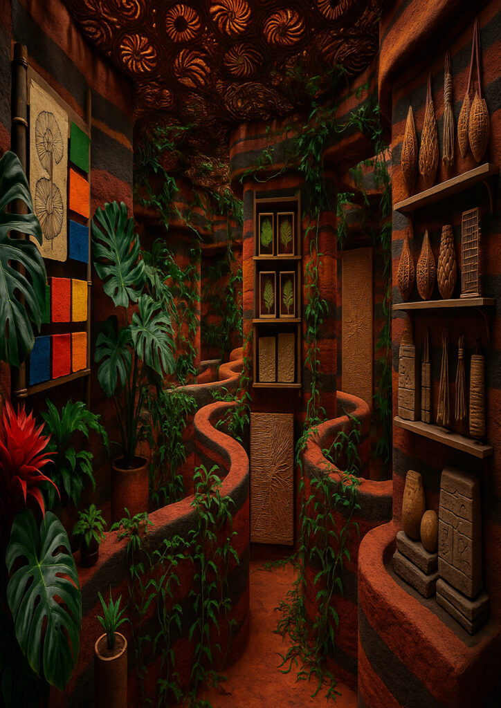 cozy room interior inspired by global cultures