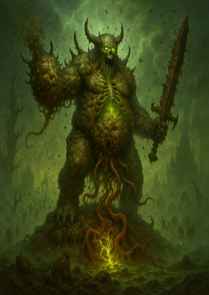 Infernal daemons of chaos warhammer inspired artwork