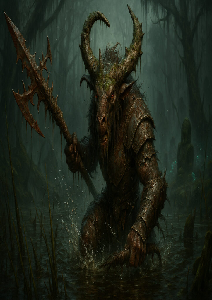 High detail warhammer inspired beastmen characters