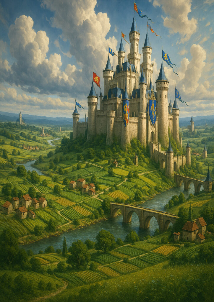 fantasy landscape artwork showing fantasy world