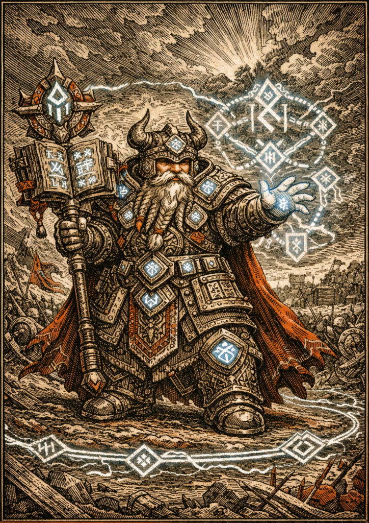 Warhammer inspired dwarfs warriors fantasy artwork