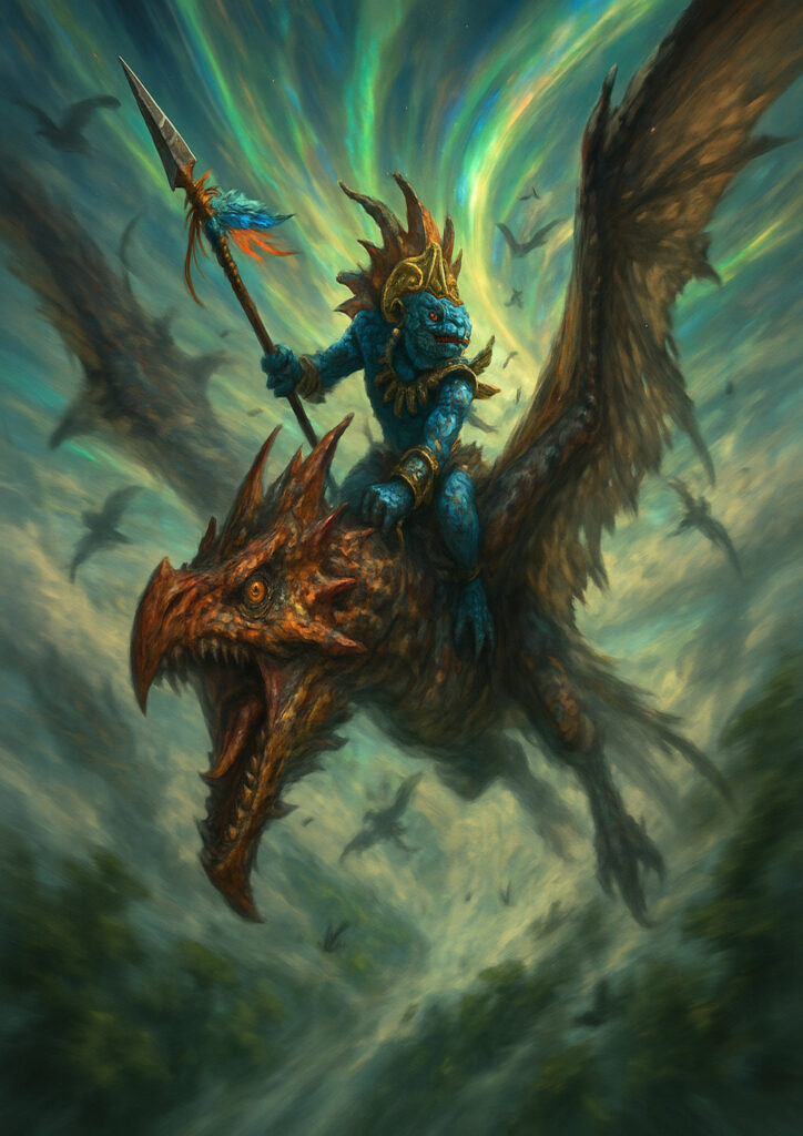 Lizardmen faction inspired by warhammer fantasy style