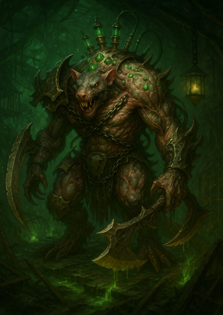 Chaotic skaven army warhammer inspired artwork