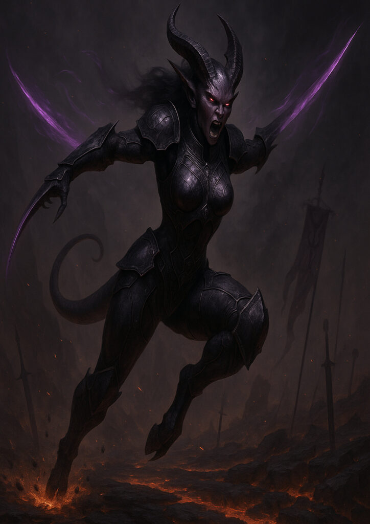 Infernal daemons of chaos warhammer inspired artwork