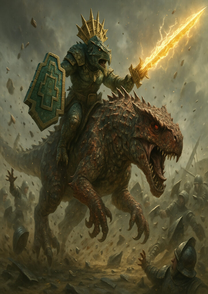Lizardmen faction inspired by warhammer fantasy style