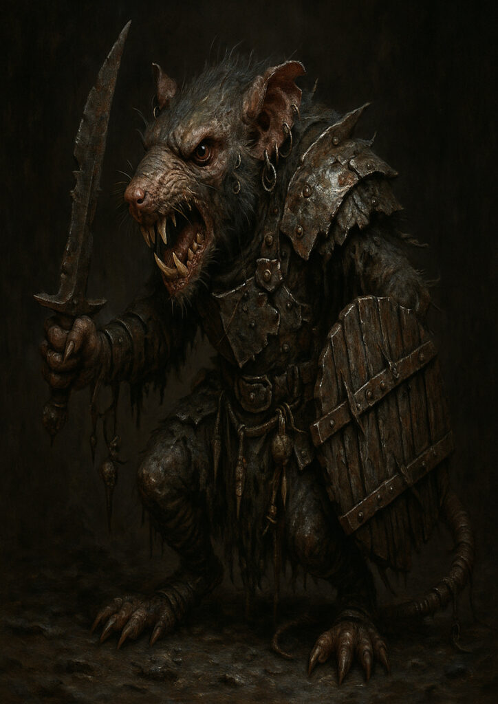 Chaotic skaven army warhammer inspired artwork