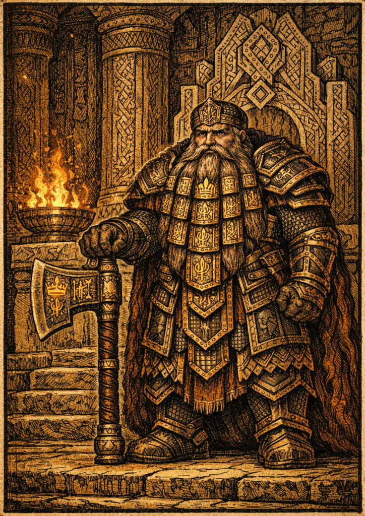 Legendary dwarfs warriors warhammer inspired artwork