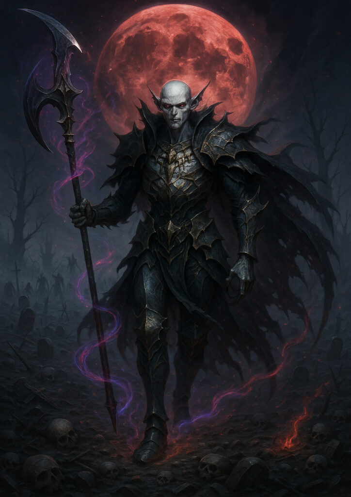 Dark fantasy vampires with warhammer influence