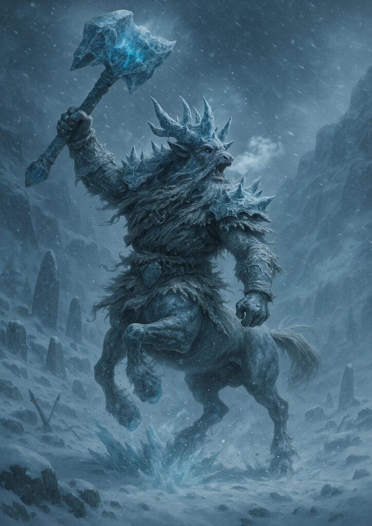 Brutal beastmen army warhammer inspired artwork