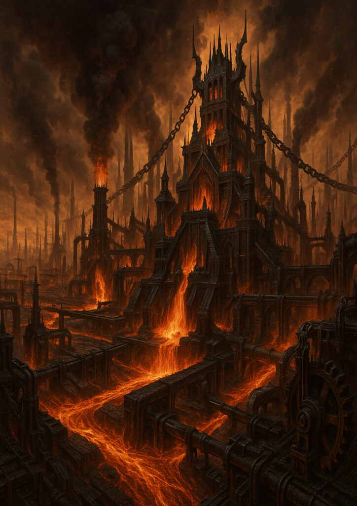 fantasy landscape image with dramatic clouds