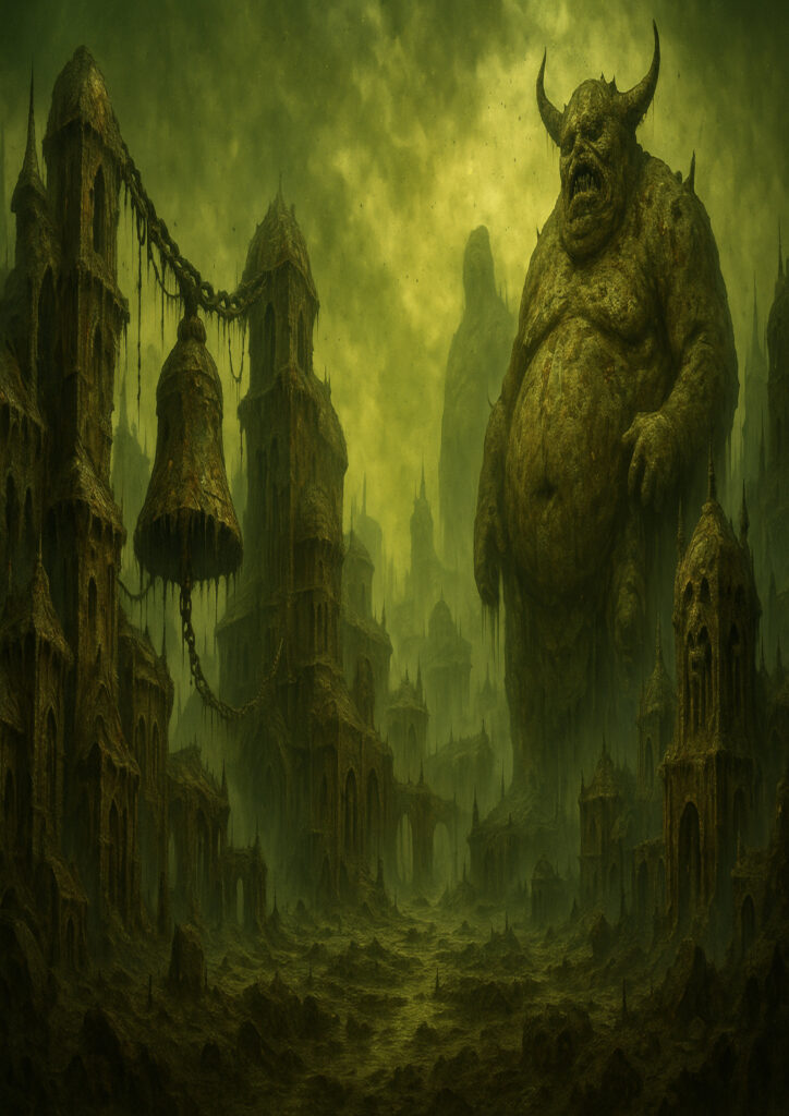 fantasy landscape image with dramatic clouds