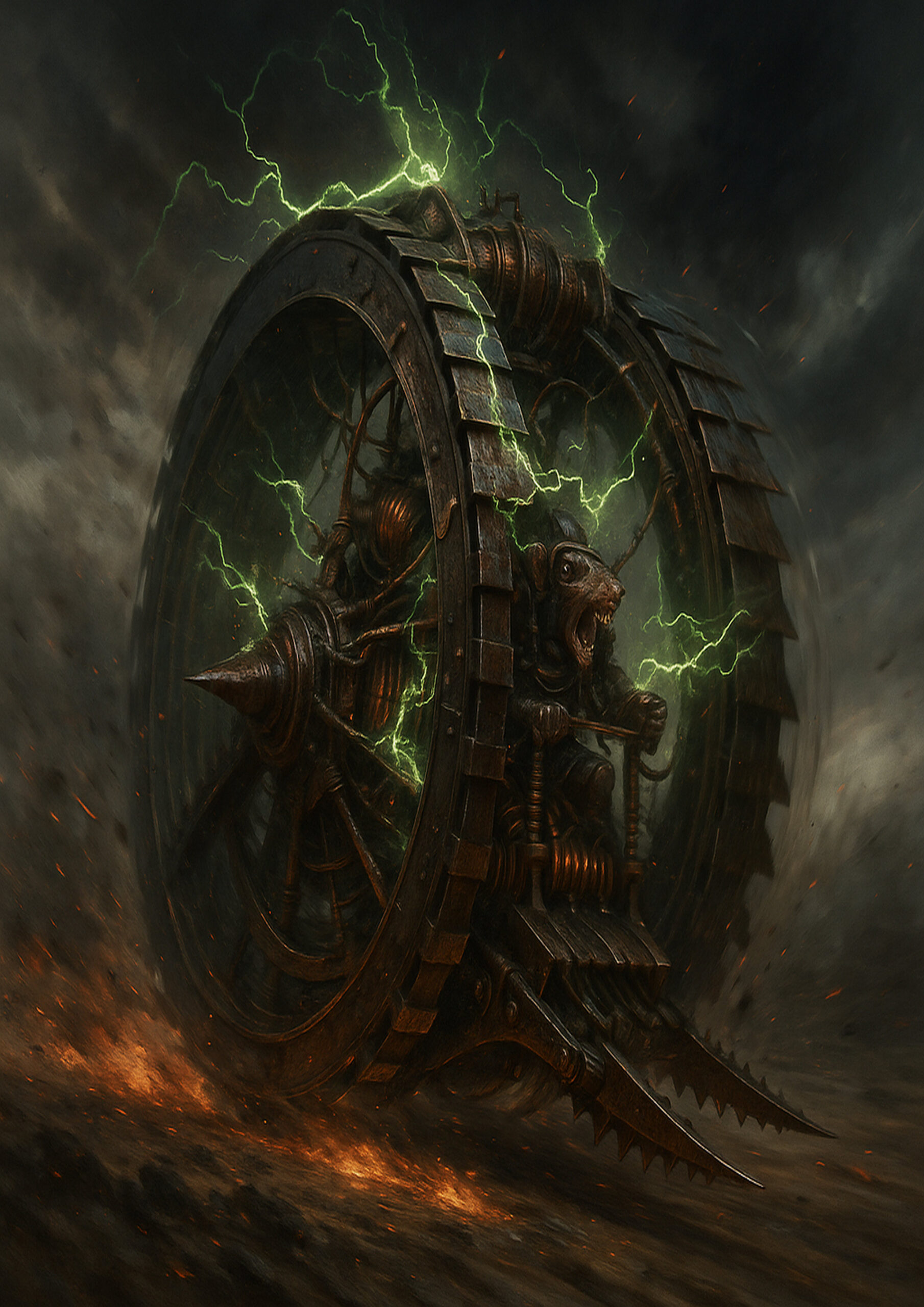 Warhammer inspired skaven digital fantasy art