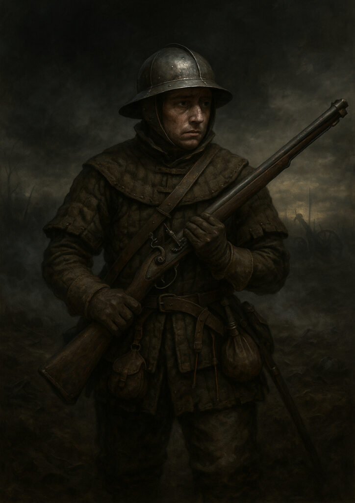 Cinematic warhammer inspired empire illustration