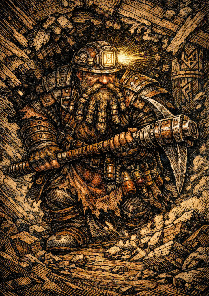 Legendary dwarfs warriors warhammer inspired artwork