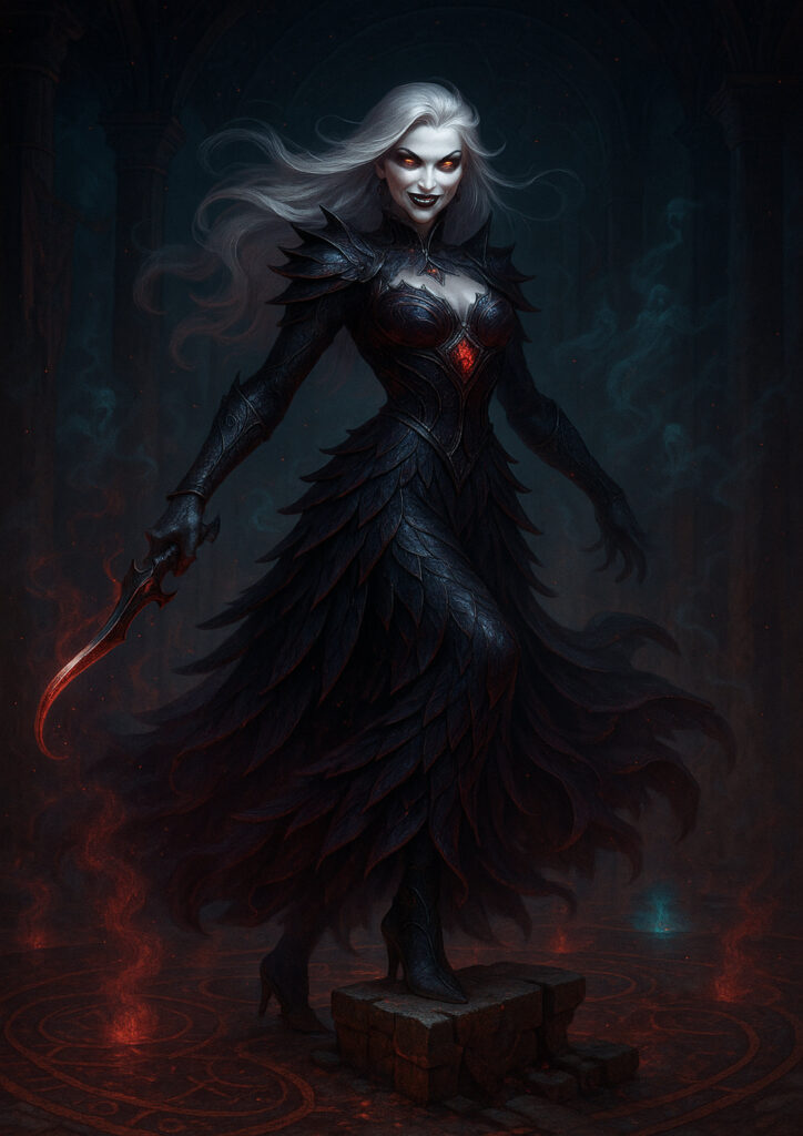 Vampire warriors inspired by warhammer aesthetic