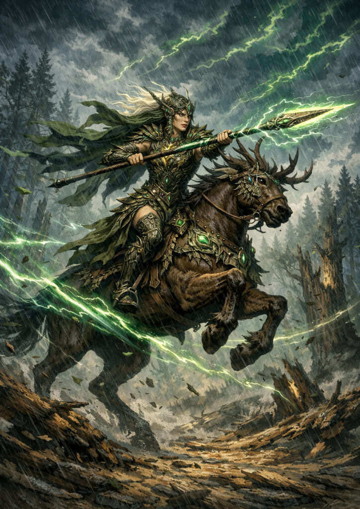 Ancient forest wood elves warhammer inspired artwork