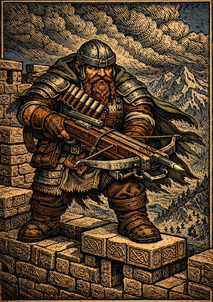 Warhammer inspired dwarfs digital fantasy art