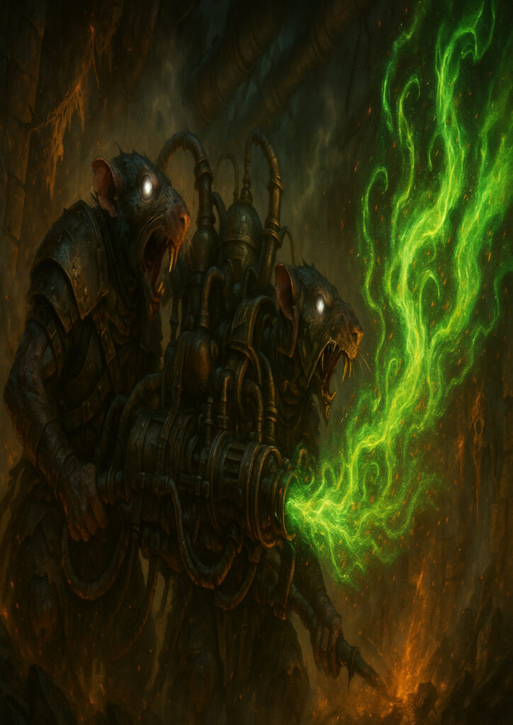 Warhammer inspired skaven digital fantasy art