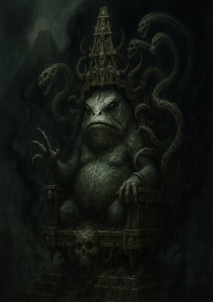 Cinematic warhammer inspired lizardmen illustration