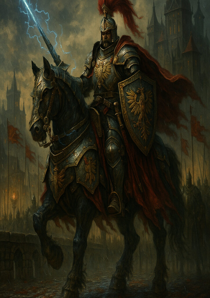 Cinematic warhammer inspired empire illustration