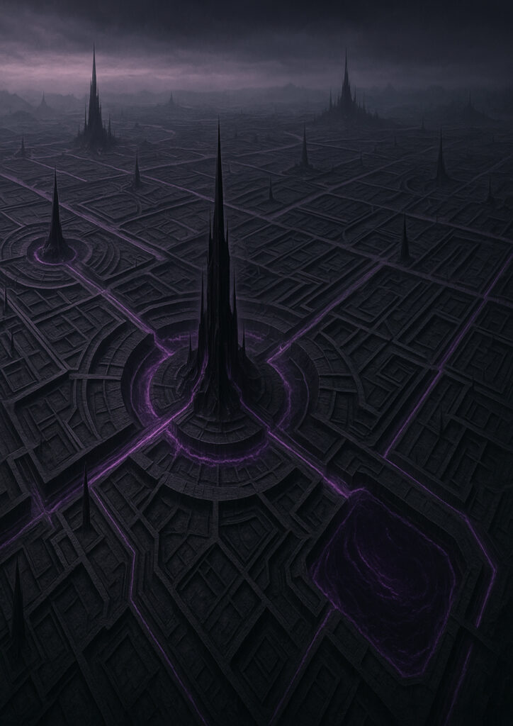 fantasy landscape image with dramatic clouds