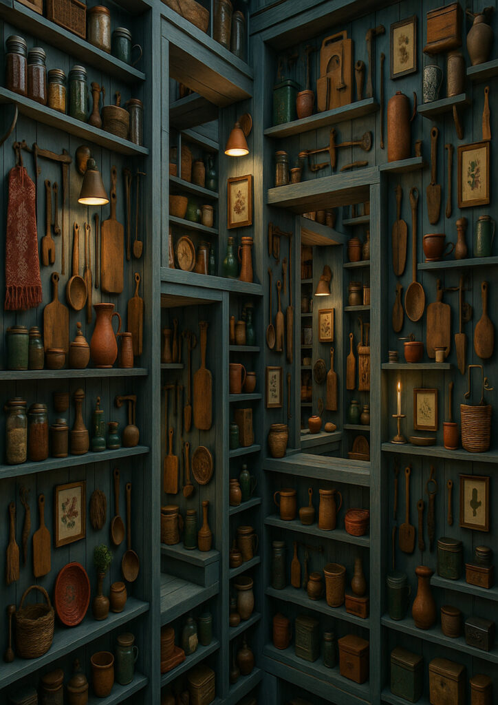 cozy fantasy interior inspired by world cultures