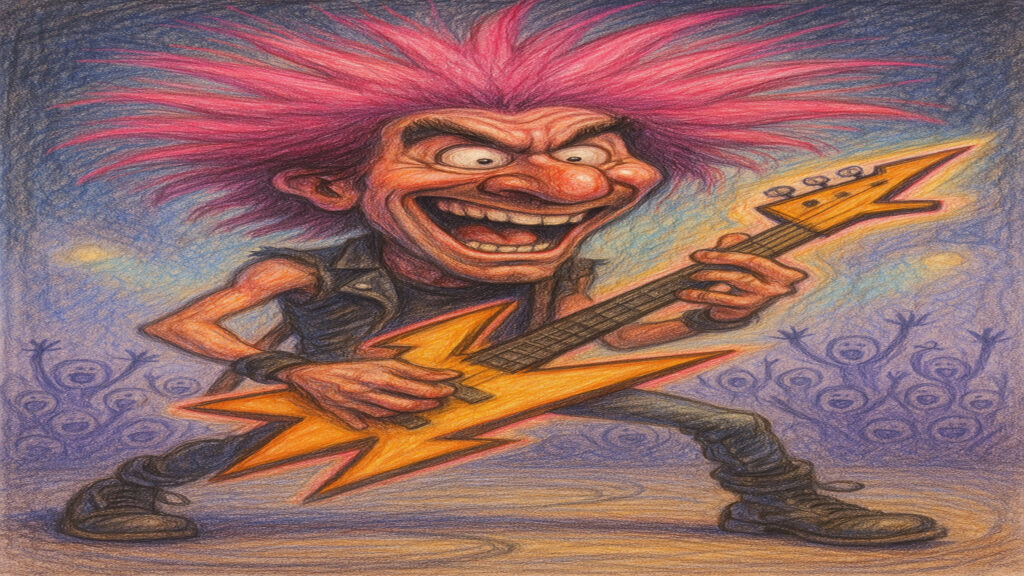 Humorous caricature artwork inspired by everyday observations and human character