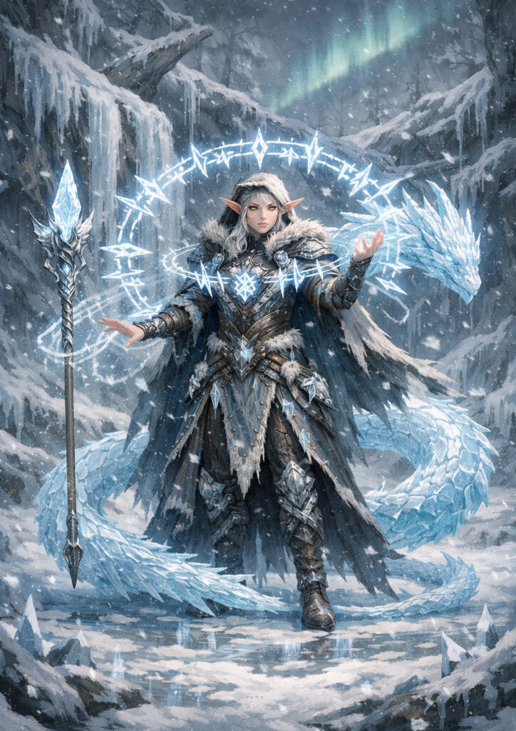 Forest wood elves with warhammer fantasy influence