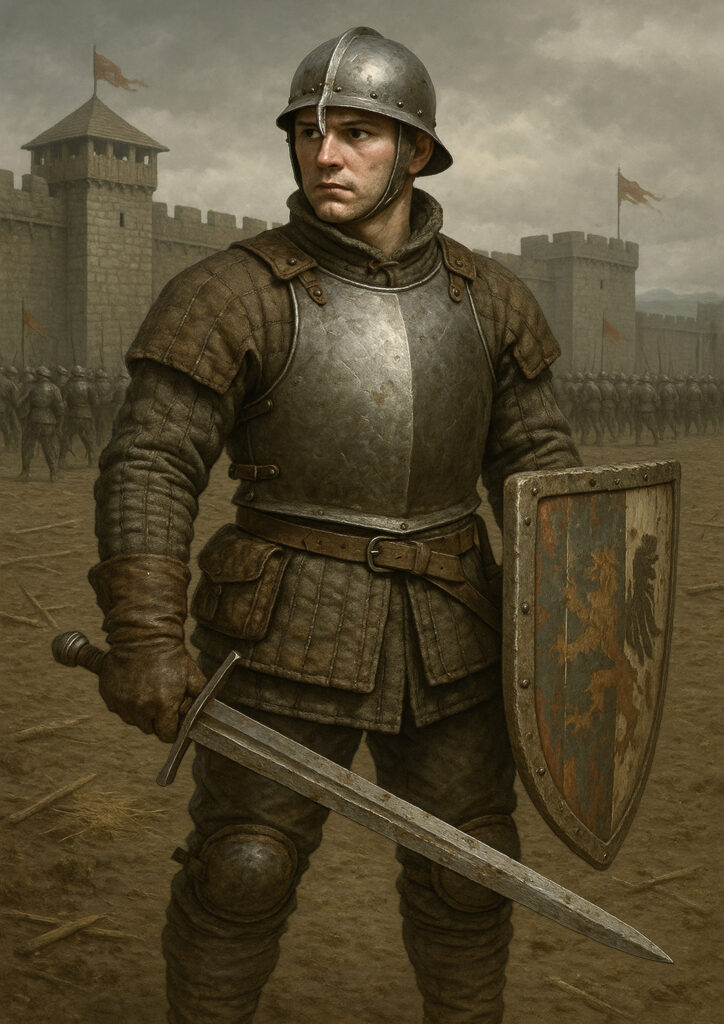 Cinematic warhammer inspired empire illustration